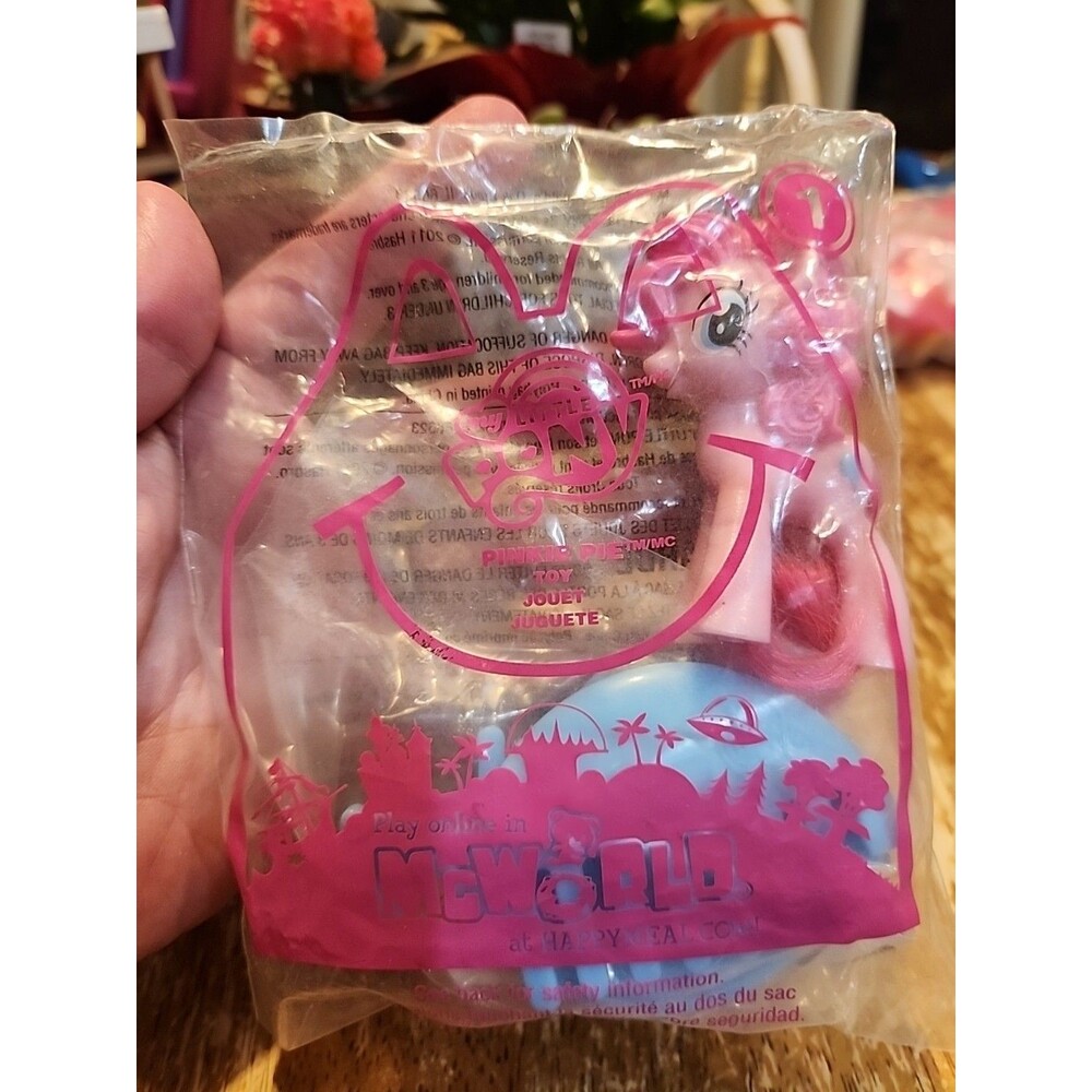 2011 McDonalds Happy Meal Toy My Little Pony #1 Pinkie Pie SEALED NOS